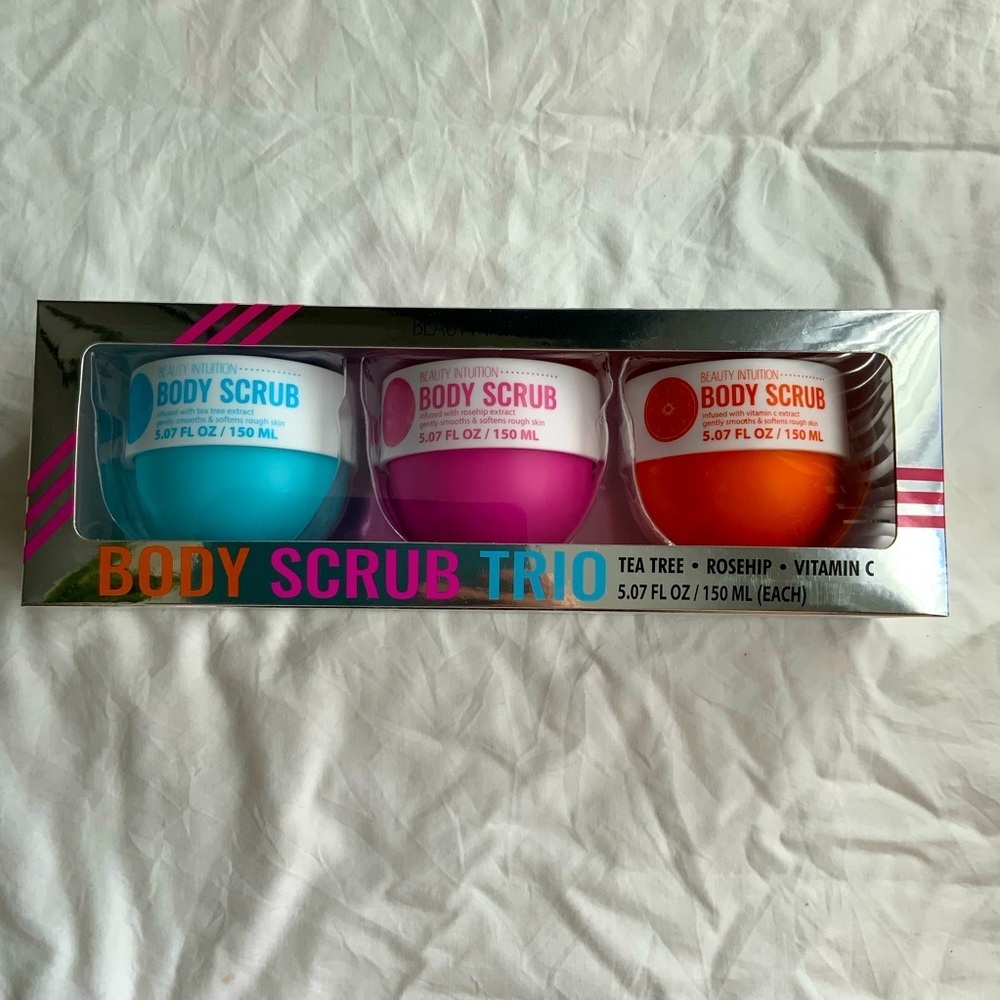 Beauty Intuition Body Scrub Trio Tea Tree Rosehip